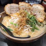 麺場 田所商店 - 信州味噌漬け炙りチャーシュー麺大盛り