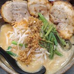 麺場 田所商店 - 信州味噌漬け炙りチャーシュー麺大盛り