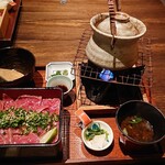 いせもん本店 - 松阪牛レアステーキ重　梅