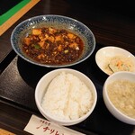 中華食堂 チリレンゲ - 麻婆豆腐定食¥950(税込)2021-09-03