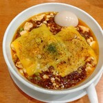 SHIBIRE-NOODLES 蝋燭屋 - 味玉 150円、焼きチーズ麻婆麺(倍辛) 1,200円 ♪