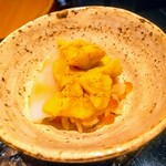 鮓 きずな - 雲丹丼(生いくら、はりいか新物、由良赤雲丹)