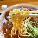 お多福軒 - デフォで硬めの中細麺