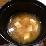 あかし - 豆腐の味噌汁