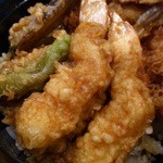 海老２本・キス・茄子・芋・ししとう・海老のかき揚げ