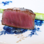 ペレグリーノ - 【メイン料理】神戸ビーフ　フィレ肉の紀州備長炭　炭火焼