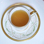 ペレグリーノ - 【初めの料理】長野のぎたろう軍鶏、丸ごと一羽煮出した　"ブロート"