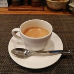 グリル末松 - エスプレッソコーヒーをいただきました