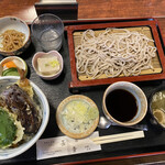 Teuchi Soba Nagayuki - 天丼ランチ（1,000円）