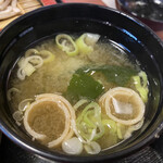 Teuchi Soba Nagayuki - 味噌汁