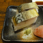 篠山皿そば　弐拾六 - 鯖寿司2個￥400