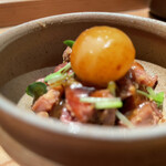 とり茶太郎 - かすみ鴨のバターユッケ