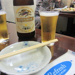 餃子屋 満園 - 瓶ビール（中）￥450