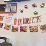 わ楽 - 店内  本日の昼得定食  9/4