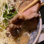Bonten Shokudou - ★豚丼ねぎ塩麹（750円税抜）★薄い。。