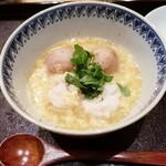 茜坂大沼 - 淡路の鱧、鱧子と石川小芋の玉子〆。これもホッコリの一品。お出汁もガツンとくる旨み。