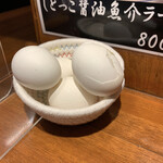 旨辛麺 かつくに - 湯で卵食べ放題
