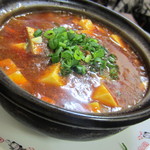 餃子屋 満園 - 痺れ”中毒性、麻婆豆腐￥520 （山椒入り）←オーダー時、忘れずに。