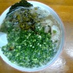 しぇからしか - ラーメン+高菜、ねぎ＠2007年4月