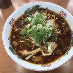 尾道ラーメン 暁 - 「辛い尾道ラーメン」。