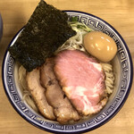 麺処 有彩 - 『昆布水つけ麺 特製(醤油・中盛り)』　麺側の器