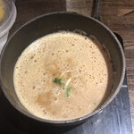 Menya Tokishige - 『濃厚鶏白湯つけ麺(醤油)』　つけ汁