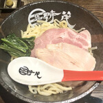 Menya Tokishige - 『濃厚鶏白湯つけ麺(醤油)』　麺側