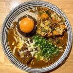 吉田カレー  - ミックス辛口多め 小・豚・チーズ・アチャール