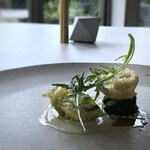 MAISON LAFITE - ◆鮎（筑後川）のフリット、セルバチコ（ルッコラの一種）