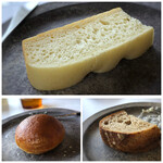 MAISON LAFITE - ◆パンは3種類頂きました。「フォッカチャ」「ブリオッシュ」「カンパーニュ」夫々美味。