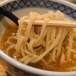 つけ麺 いちびり - 麺とAつけ汁の絡み具合