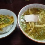 Tsuruyaramenten - 2012.11天丼・ラーメン付（500円）