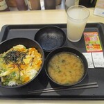 松のや - 玉子丼+ドリンクバー