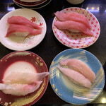 回し寿司 活 活美登利 - マグロとハマチが好き！　今日ハマチがおすすめ日
