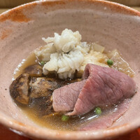 三宅輝 - ハモと松茸とイチボのしゃぶしゃぶ