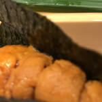 寿司処 やまざき - おまかせ６０００円。ウニ手巻き。とても美味しかったです（╹◡╹）
