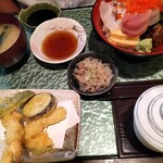 塚本鮮魚店 - 特上海鮮丼天ぷら膳