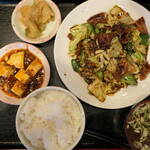 新星飯店 - 料理写真:回鍋肉定食750円