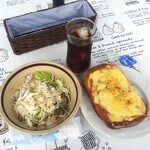 カフェ ミッシェル ラボ - モーニング クロックムッシュセット (税込)500円　(2021.09.05)