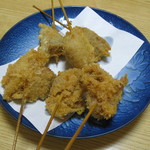 ゆたか - ('12/11)大山鶏のフライ（100円）とアジフライ（100円）