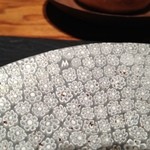 カモシヤ クスモト - モレッティのお皿。お店でも販売しているそうです。