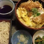 夢庵 - カツ丼と小うどんセット　￥985