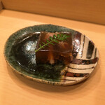 木挽町 とも樹 - 穴子の肝の煮こごり