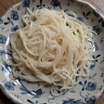 秋田ふるさと館 - 稲庭干饂飩　調理例