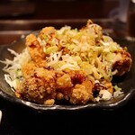 都来 - ミックス･ミニ麻婆丼セット(1,300円)
鶏の唐揚げ･日替わりハーフ付き