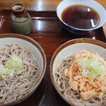 ふじや食堂 - 冷やし ￥560　と　タマ (かきあげなし) ￥410