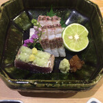 味ひろ - [造り 2]
      鰹、鯛松笠造り