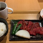 焼肉焼鳥 ひよし - ロース定食900円ランチ