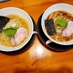 自然派ラーメン 神楽 - 定番と塩と醤油