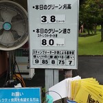 ロペ倶楽部 テラスレストラン - 本日のグリーンコンディション（遅っ）